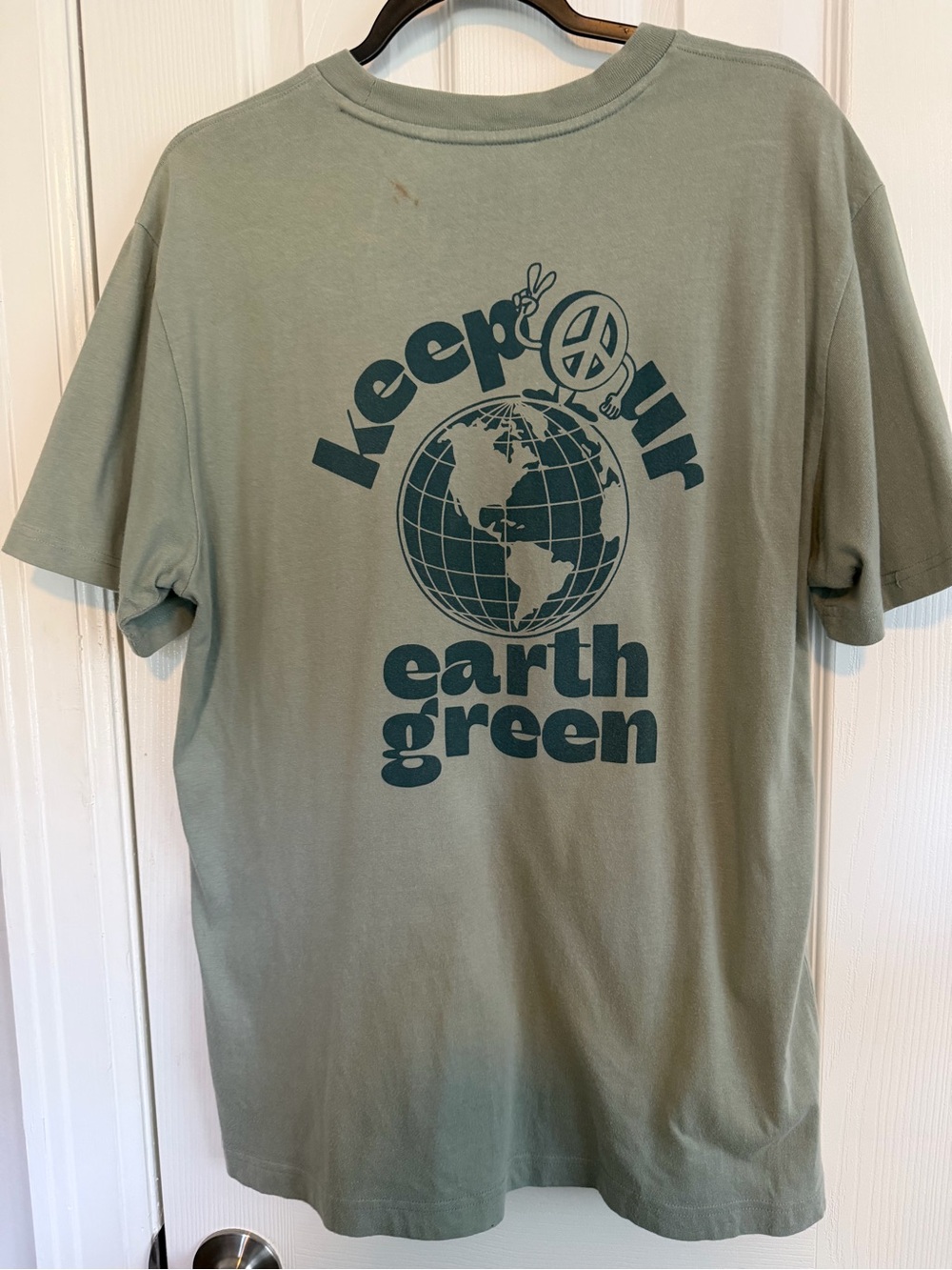 GAP Sage Green 'Keep Our Earth Green' Graphic Tee